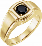 14K Yellow Onyx Ring - 9728101P