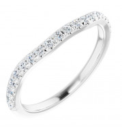 Platinum 1/4 CTW Diamond Matching Band - 123447615P