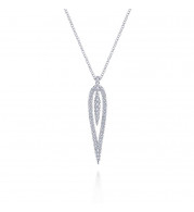 Gabriel & Co. 14k White Gold Kaslique Diamond Necklace - NK5814W45JJ