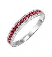 Gems One 14Kt White Gold Garnet (1/3 Ctw) Ring - FR1243-4W