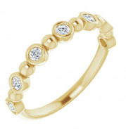 14K Yellow 1/5 CTW Diamond Anniversary Band - 1236316034P