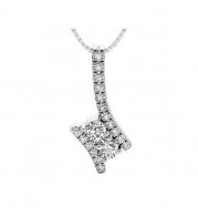 Gems One 14Kt White Gold Diamond (1Ctw) Pendant - TWO1001/100-4WC