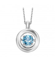 Gems One Silver (SLV 995) Diamond Rhythm Of Love Neckwear Pendant - 1/4 cts - ROL1049B