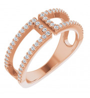 14K Rose 1/3 CTW Diamond Ring - 65215060002P