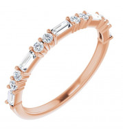 14K Rose 3/8 CTW Diamond Anniversary Band - 123092602P