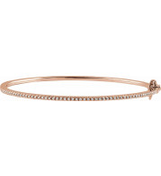 14K Rose 1/2 CTW Diamond Pavu00e9 7 Bracelet - 65160760002P