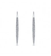 Gabriel & Co. 14k White Gold Kaslique Diamond Drop Earrings - EG12629W45JJ