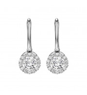 Gems One 14KT White Gold & Diamonds Stunning Fashion Earrings - 7/8 ctw - ROL1014-4WCT