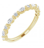 14K Yellow 1/4 CTW Diamond Anniversary Band - 123502605P