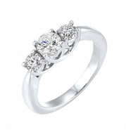 Gems One 14Kt White Gold Diamond (1/4Ctw) Ring - RG10781-4WF