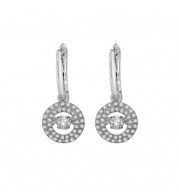 Gems One 14KT White Gold & Diamond Rhythm Of Love Fashion Earrings  - 1/2 ctw - ROL1033-4WC