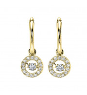 Gems One 10KT Yellow Gold & Diamond Rhythm Of Love Fashion Earrings   - 1/4 ctw - ROL1026-1YC
