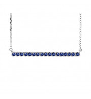 Gems One 14Kt White Gold Sapphire (1/3 Ctw) Pendant - PD31854-4WNS