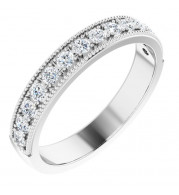 14K White 3/8 CTW Diamond Anniversary Band - 123069604P