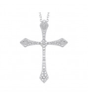 Gems One 14Kt White Gold Diamond (1/8Ctw) Pendant - PD30815-4WD