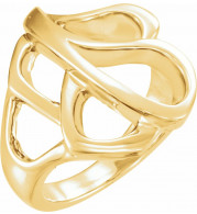 14K Yellow Metal Fashion Ring - 551037104P