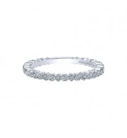 Gabriel & Co. 14k White Gold Diamond Stackable Ladies' Ring