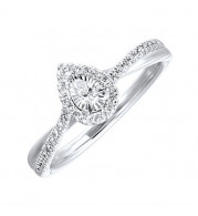 Gems One 14Kt White Gold Diamond(1/4Ctw) Ring - RG76917-4WC