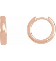 14K Rose 14 mm Hinged Hoop Earrings - 200076000P