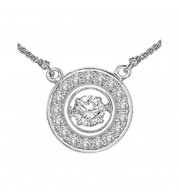 Gems One 14KT White Gold & Diamond Rhythm Of Love Neckwear Pendant  - 1/4 ctw - ROL1067-4WC