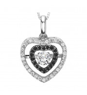 Gems One 14KT White Gold & Diamonds Stunning Neckwear Pendant - 3/8 ctw - ROL1257-4WCBL