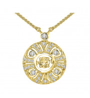 Gems One 14KT Yellow Gold & Diamonds Stunning Neckwear Pendant - 1-5/8 ctw - ROL1041IL-4YC