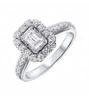 Gems One 14Kt White Gold Diamond(1Ctw) Ring - RG58654-4WB
