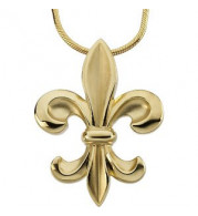 14K Yellow Fleur-de-Lis 18 Necklace - 6906483800P