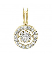 Gems One 14KT Yellow Gold & Diamonds Stunning Neckwear Pendant - 1/2 ctw - ROL1027-4YC