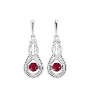Gems One Silver (SLV 995) Rhythm Of Love Fashion Earrings - ROL2238CRR