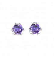 Gems One Silver Amethyst (1/2 Ctw) Earring - ER10670-SSNM