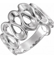 14K White Freeform Ring - 541422394P