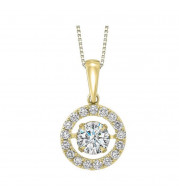 Gems One 14KT Yellow Gold & Diamond Rhythm Of Love Neckwear Pendant  - 3/4 ctw - ROL1039-4YC