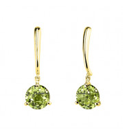 Stanton Color 14k Gold Peridot Dangle Earrings