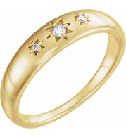 14K Yellow .05 CTW Diamond Starburst Ring - 123182601P