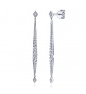 Gabriel & Co. 14k White Gold Kaslique Diamond Drop Earrings - EG13632W45JJ