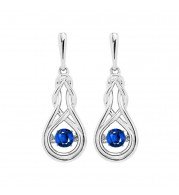 Gems One Silver (SLV 995) Rhythm Of Love Fashion Earrings - ROL2238CRS
