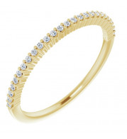 14K Yellow 1/8 CTW Diamond Anniversary Band - 12287760055P