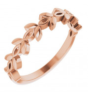 14K Rose Stackable Marquise Design Ring - 51961103P