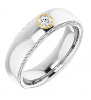 14K White & Yellow 1/6 CTW Diamond Ring - 1232146009P