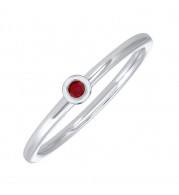Gems One 10Kt White Gold Garnet (1/20 Ctw) Ring - RG73462-1WNG
