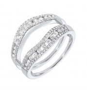 Gems One 14Kt White Gold Diamond (1/2Ctw) Ring - RG10233-4WD
