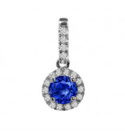 Stanton Color 14k Gold Blue Sapphire Pendant