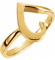 14K Yellow Freeform Ring - 558267955P