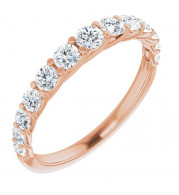 14K Rose 3/4 CTW Diamond Anniversary Band - 123897602P