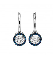 Gems One 14KT White Gold & Diamond Rhythm Of Love Fashion Earrings  - 3/4 ctw - ROL1014-4WCBL