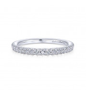 Gabriel & Co. 14k White Gold Contemporary Anniversary Wedding Band - WB7435W44JJ