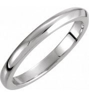 14K White 2.25 mm Solstice Solitaireu00ae Tapered Knife Edge Matching Band 10 - 50111212655P