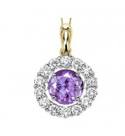 Gems One 14KT Yellow Gold & Diamond Rhythm Of Love Neckwear Pendant  - 1/4 ctw - ROL1039-4YCT