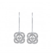 Gems One Silver Diamond (1/4Ctw) Earring - ER10446-SSF
